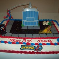 Spidernan I hated making this cake... lol