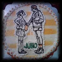Juno Cake Juno is a frozen buttercream transfer.