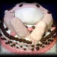 Baby Rump Pink And Brown My first rump cake! :) Wasn't perfect, but I learned a lot!