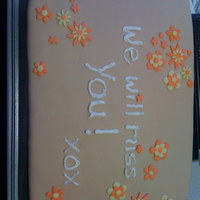 Departure Cake I made this cake for a really wicked person who unfortunately left the department at work to work at another location. She was really cool...