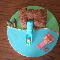 Waterpark Birthday Cake This was a joint birthday for my 3year old daughter and 8 year old nephew.