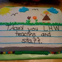 Thanks Teacher's I made this for the teacher's at my daughter's school. Parent teacher conferences are this week and the PTO provided dinner and...