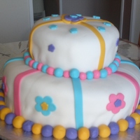 Spring Cake Fondant Cake! Second try!