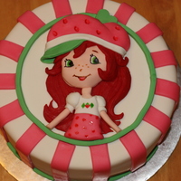 Strawberry Shortcake 2 and a half D Strawberry Shortcake, Modeling Chocolate and Fondant.