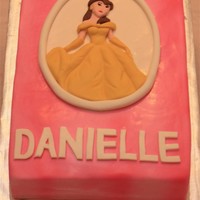 Belle Modeling chocolate and Fondant Decorations. Vanilla cake w/ BC filling. TFL