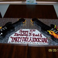 Guitar Birthday Cakes 