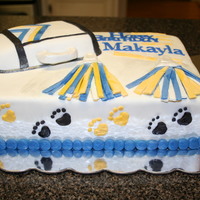 Pom Poms, Cheerleading Cake Cheerleading cake.