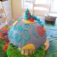 Alice In Wonderland I made this cake for my own graduation party - I love alice in wonderland so i made a cake that represented the catapillar, the cheshire...