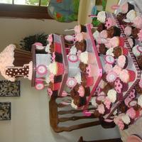 First Birthday Cupcake Tower This was my first shot at making a cupcake tower and decorating cupcakes. I am very please with the way it turned out! ; ) My hubby and I...