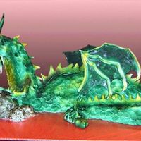 Dragon Thanks to all the ideas I got off CC and pictures I found on the web this cake was a success, I am proud. The body is made from a 9"x...