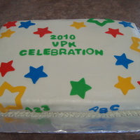 Preschool Graduation Buttercream icing with MMF accents.