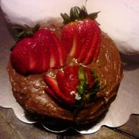 Chocolate Cake I made this cake as a sample grooms cake for a friends wedding. TFL