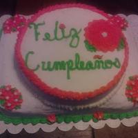 Flower Cake This was a cake for a friend's birthday party..TFL