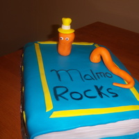 Teacher Appreciation Cake A cake made for the teachers at my sons school for teachers appreciation day. Lemon pound cake with lemon filling. Everything else is mmf...