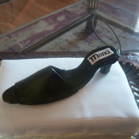 Gumpaste Shoe Gumpaste shoe that was hand painted to get the right color.