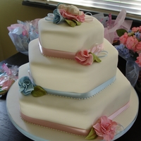 Sleeping Baby In Flower I made this cake for a friend who didn't find out whether she was having a boy or a girl, so I incorporated both pink and blue into...