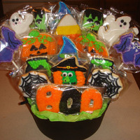 Halloween Cookie Bouquet my second attempt at a cookie bouquet!