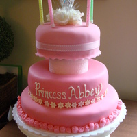 Princess Abbey Cake I made this cake for my daughter years ago. Choc. cake with Vanilla bean buttercream and mm fondant
