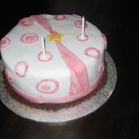 First Decorating Attempt! This was my first fondant decorating attempt, for my nieces' 11th birthdays.