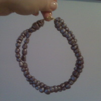 100% Chocolate For Jewelery Cake 100% Chocolate Pearl Necklace - hand-crafted & painted. Chocolate 'melts in your mouth' its so good! Close up of pearls. Also...