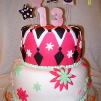 Nicoles Birthday Cake My nieces 13 Birthday cake.