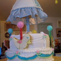 Nieces Baby Shower Cake First time working with fondant.