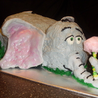Horton This cake was done for second graders who were celebrating Dr. Seuss' birthday - inspired by Horton Hears a Who. The cake was hand-...