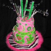 Lexi's 14! Butter cream and fondant