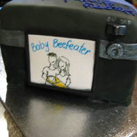 Camera Cake Chocolate cake with oreo buttercream, chocolate ganache filling, and covered with black vanilla fondant. Accents are gumpaste & fondant...