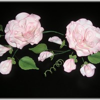 Exotic Roses Tinted In Pink More gumpaste roses