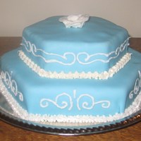 69Th Birthday Cake Blue piping cake