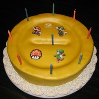 Mario Coin Birthday Cake Mario coin Birthday cake