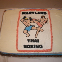 Cake For Picnic I made this cake for my Thai Boxing school's picnic. It was my first attempt at a buttercream transfer. The original design is from...