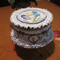 Pria's Birthday Cake I made this cake for a friend of mine's birthday. She doesn't like cake, so I made a 'chocolate box' and put her...