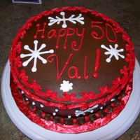 50Th Birthday MIL's 50th Birthday Cake, Hersheys cake - thin mint filling.