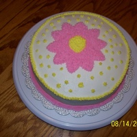 First Cake Ever - Wilton 1 This is a yellow cake, with BC.