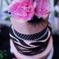 Tickled Pink Non-Traditional Cake for Bridal Fair