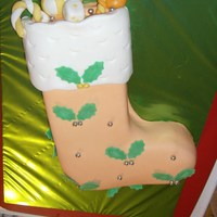 Stuffed Stocking Customer could not find a cake with her color scheme of Orange,cream, and yellow. She said it was perfect for her decorations!