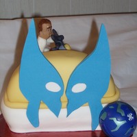 Wolverine Bagukan Motorcycle Karate Kid I was asked to make a cake of Wolverine thinking of a 7yr old riding a motorcylce in his karate uniform and throw in Bagukan(which I never...