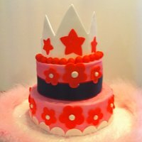 Princess Cake This was the first eggless cake I have ever made. Boy that was way harder than I thought it would be! Buttercream iced with oreo...