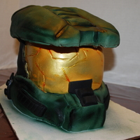 Master Chief I made this for my sons 10th bday. It is from the halo game and I based the design off of a pic found online from Mikes Amazing Cakes. This...