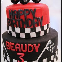 Monster Truck Here is a cake I did for a last minute monster truck theme bday. I originally wanted to make a monster truck tire, but just did not have...