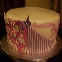 White & Fushia 