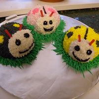 Ladybugs A-Plenty These cakes were made for a little girl's first birthday. The bodies were hand carved and the icing is piped buttercream. The...
