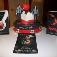 Twilight Cake Twilight cake done for a 12 year old's birthday party. Cake was vanilla with the top layer dyed in red coloring (see next picture)....