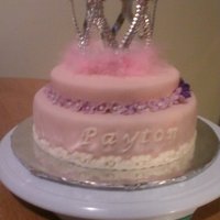 Princess Birthday Cake This is a last minute cake, lots of stress to pull it off and I loved doing it. It is pretty much made on a wedding cake style with fondant...