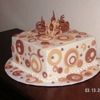 Circles Dried fondant decorations