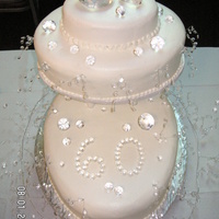 60Th Anniversary I made this for my parent's 60th wedding anniversary. The color for 60 is white and the stone is diamond. I found it hard to decorate...