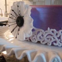 Scherezada Blonde And Anemone A cake of new (to me) things to try. Michele Foster's Elegant White Cake and White Chocolate Fondant from her book ,The Sugar Fix....