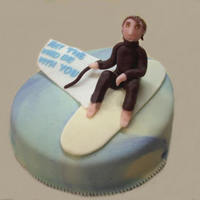 Windsurf Cake This was a cake I made for a wind-surfer's birthday. I made it a few months ago. It was a devil's food chocolate cake with a dark...